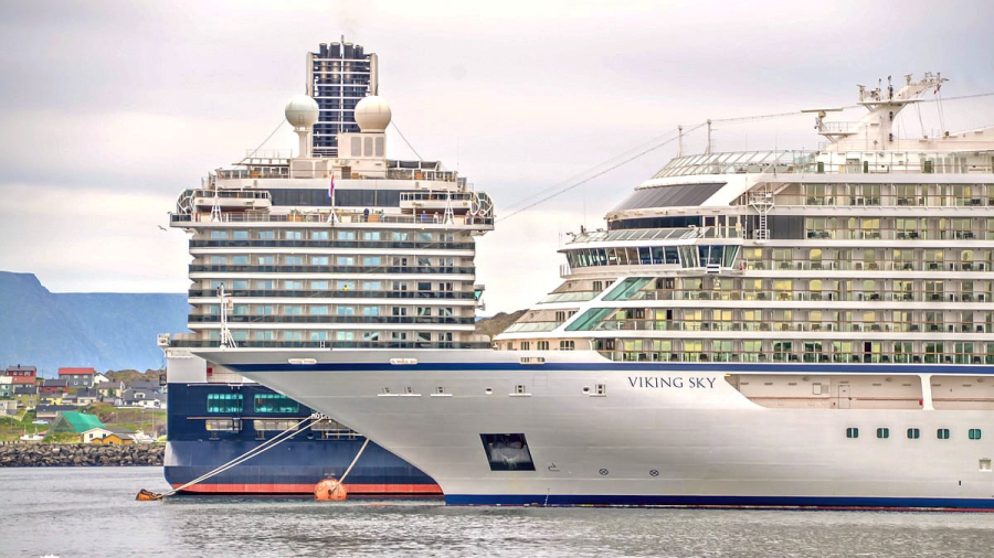 Two-cruise-ships-in-port-Viking-.jpg